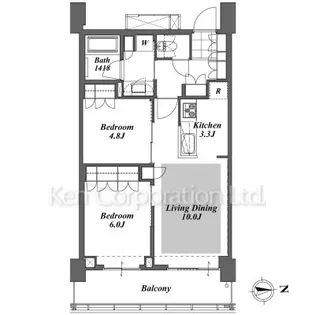 Brillia ist Tower 勝どき【35階】の間取り