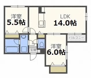 La Maison COUP DE COEUR V(メゾン クー・ドゥ【1階】の間取り