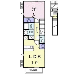 ミントハウス【2階】の間取り
