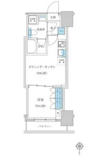 レジディア蒲田プレイス【9階】の間取り