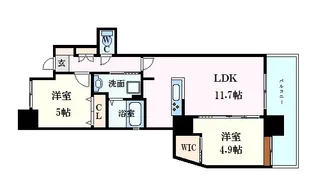 セントヒルズ的場町【13階】の間取り