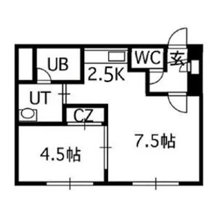 エポック南7条館【2階】の間取り