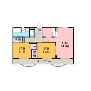 リューボヌールIII【1階】の間取り