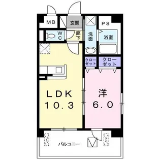 あきづ【3階】の間取り