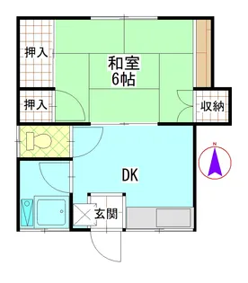 渡辺荘【1階】の間取り