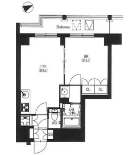エスティメゾン中野【5階】の間取り