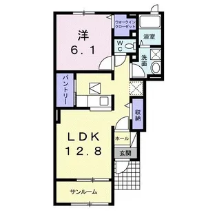 フレックス ガーデン 壱番館【1階】の間取り