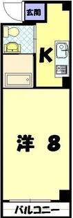 COCO今博多町【5階】の間取り