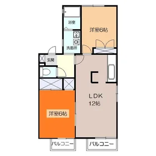 ベルパーク【2階】の間取り