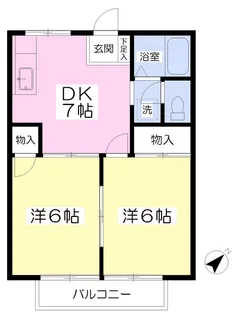 コーポアイC棟【2階】の間取り