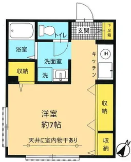 サンライズ宗方【1階】の間取り