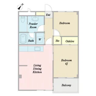 サンライズ宮崎【1階】の間取り