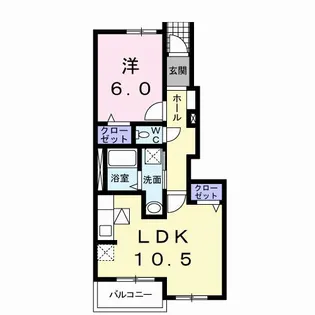 パティオエムズ【1階】の間取り