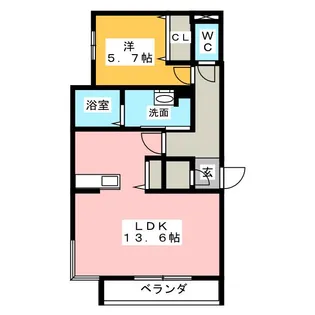 Linon(リノン)【3階】の間取り