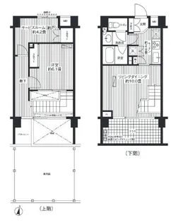 ユニテ・ド・ブランの間取り
