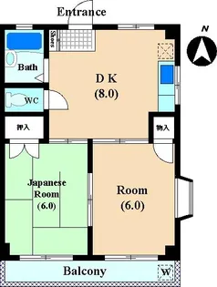 MEZON ASAHINA【3階】の間取り