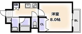 グランジュテ住吉【4階】の間取り