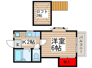 サンシティー津田沼【2階】の間取り