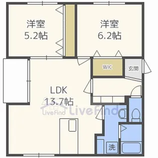月寒EAST【3階】の間取り