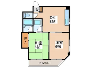 ラ・カ-サ・モモイ【4階】の間取り