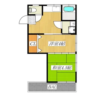 高砂マンション【3階】の間取り