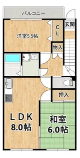 アーバングロウス千船【1階】の間取り