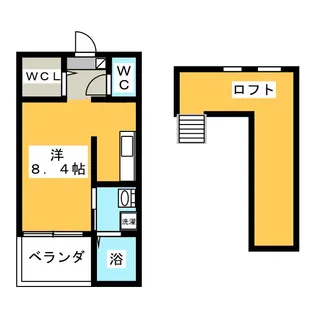 Lucie本陣【2階】の間取り