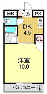 えんだら100歩【6階】の間取り