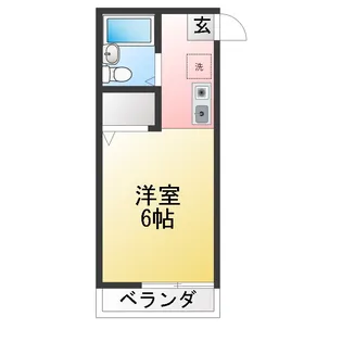 サンライズ中杉【2階】の間取り