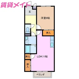 BM亀山【2階】の間取り