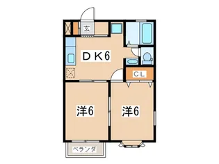 ソレイユ壱番館【2階】の間取り