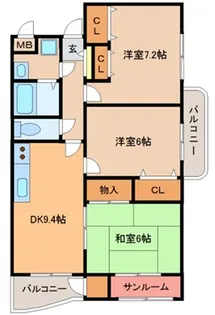 シティコート【1階】の間取り