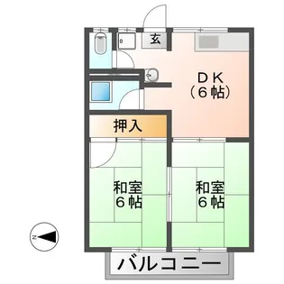 ホワイトハイツ【2階】の間取り