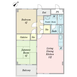 ルタンテール船堀【3階】の間取り