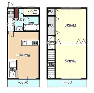 ハイツ森永K7の間取り