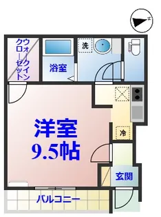 ノーサイドヒル【1階】の間取り