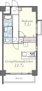 ボン ソレイユ【7階】の間取り