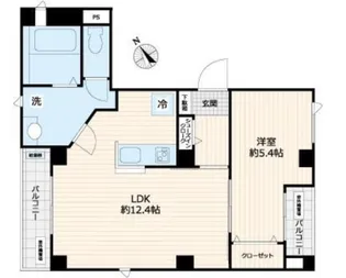 ビューノ日本橋【3階】の間取り