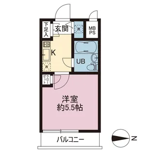 ワコーレ大船【2階】の間取り