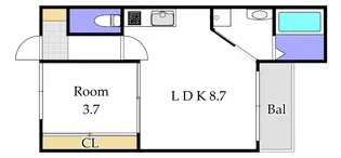 Lien国富【2階】の間取り