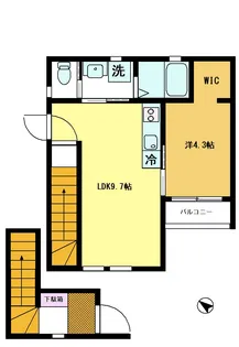 白銀コーポ【2階】の間取り