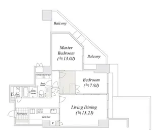 元麻布ヒルズフォレストタワー【1階】の間取り