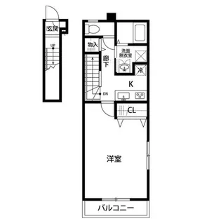 アンプルール リーブル PapillonB【1階】の間取り