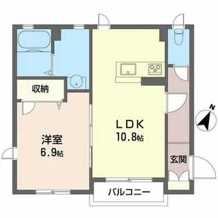ウェル・クオーレ【1階】の間取り