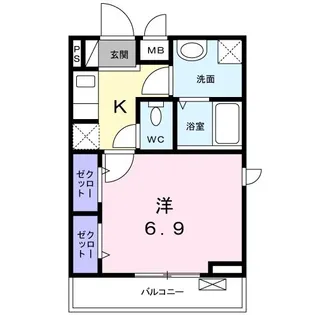 シェーヌIV【2階】の間取り