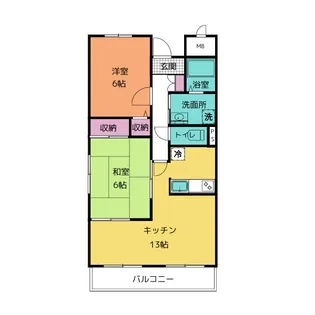 フレーズ・レ・エール【2階】の間取り