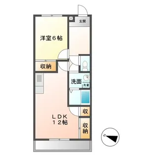 有松ヒルズB【2階】の間取り