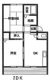 グレート山王【1階】の間取り