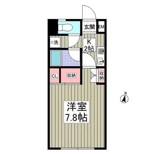 道下コーポ【2階】の間取り