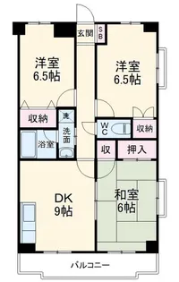 SCヒルズ稲毛【3階】の間取り